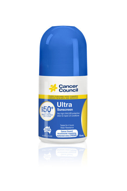 Cancer Council Ultra Sunscreen SPF50+ 75ml