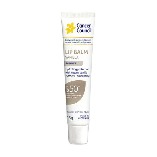 Cancer Council Vanilla Lip Balm SPF50+ 15g