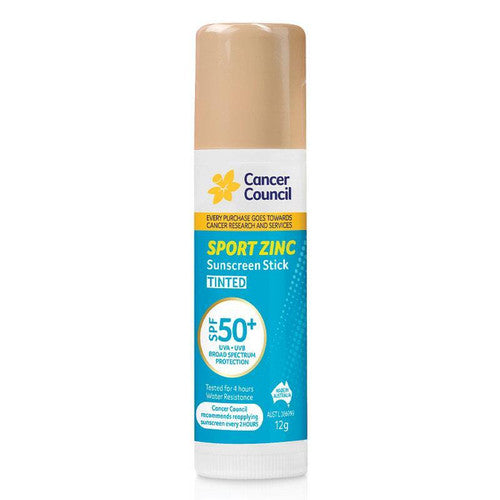 Cancer Council Sport Zinc Stick Tinted SPF50+ 12g