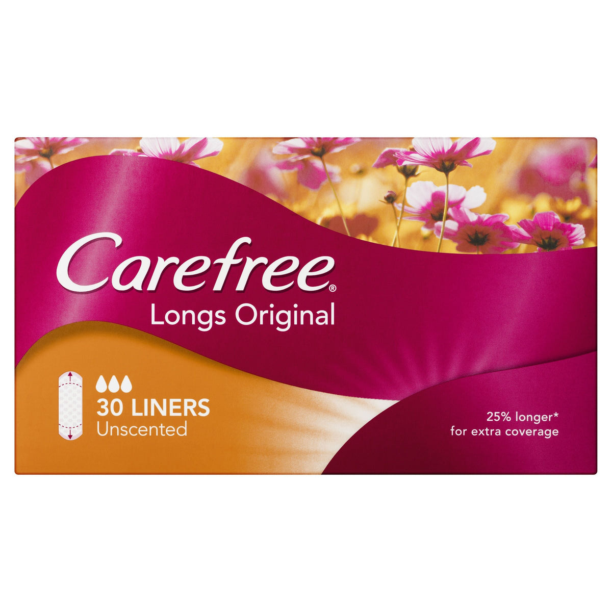 Carefree Liner Long 30 Pack