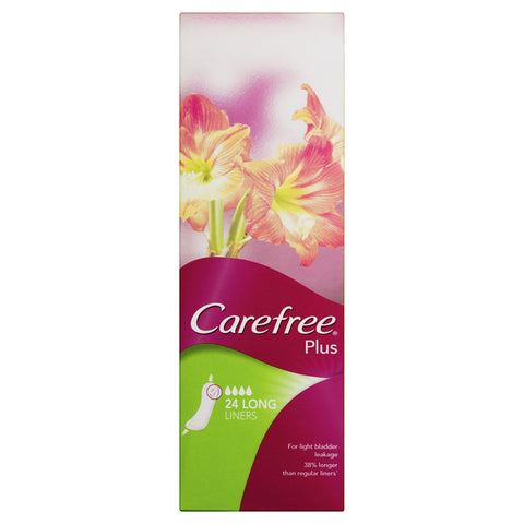 Carefree Plus Liner Long 24 Pack