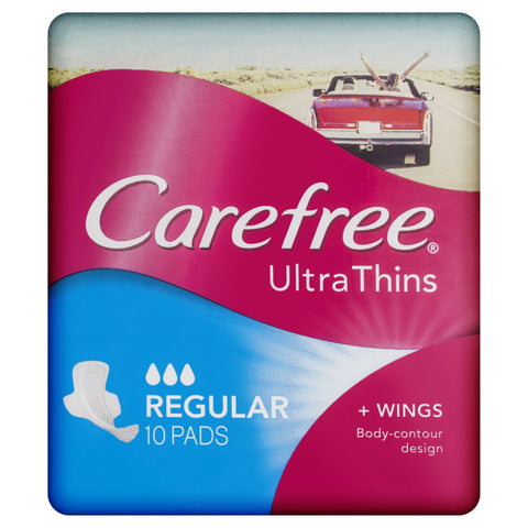 Carefree Ultra Thin Regular Wing 10 Pack