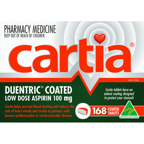 Cartia Cartia 100mg 168 Tablets