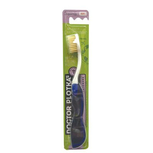 Dr Plotka's MouthWatch Toothbrush Travel Adult Soft Blue
