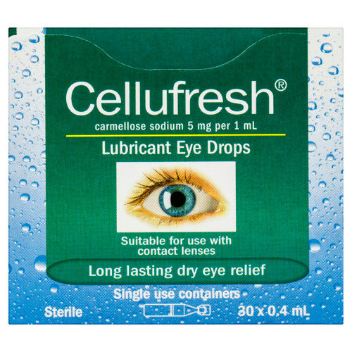 Cellufresh Lubricant Eye Drops 0.4ml 30 Pack