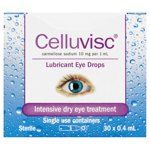 Celluvisc Intensive Lubricant Eye Drops 0.4ml 30 Pack