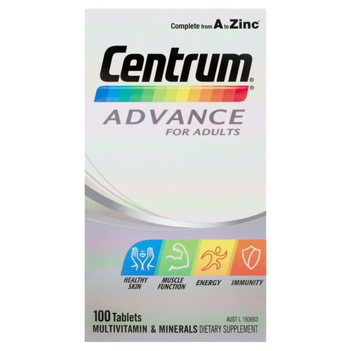 Centrum Advance For Adults 100 Tablets