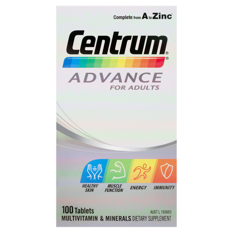 Centrum Advance For Adults 100 Tablets