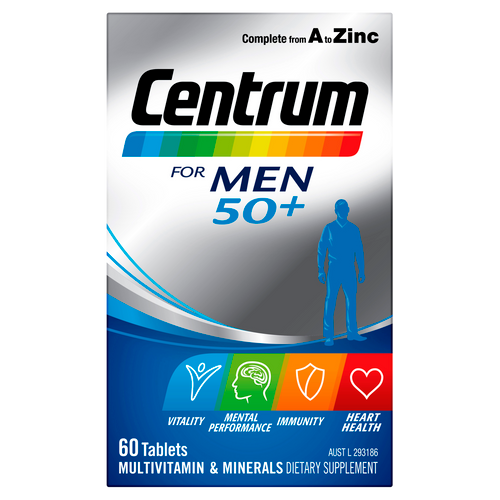 Centrum For Men 50+ 60 Tablets