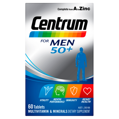 Centrum For Men 50+ 60 Tablets