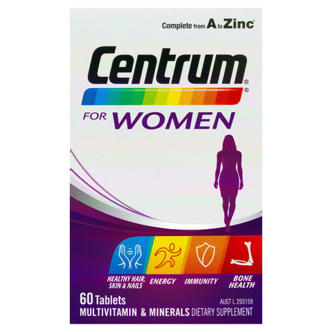 Centrum For Women Tablets 60 Pack