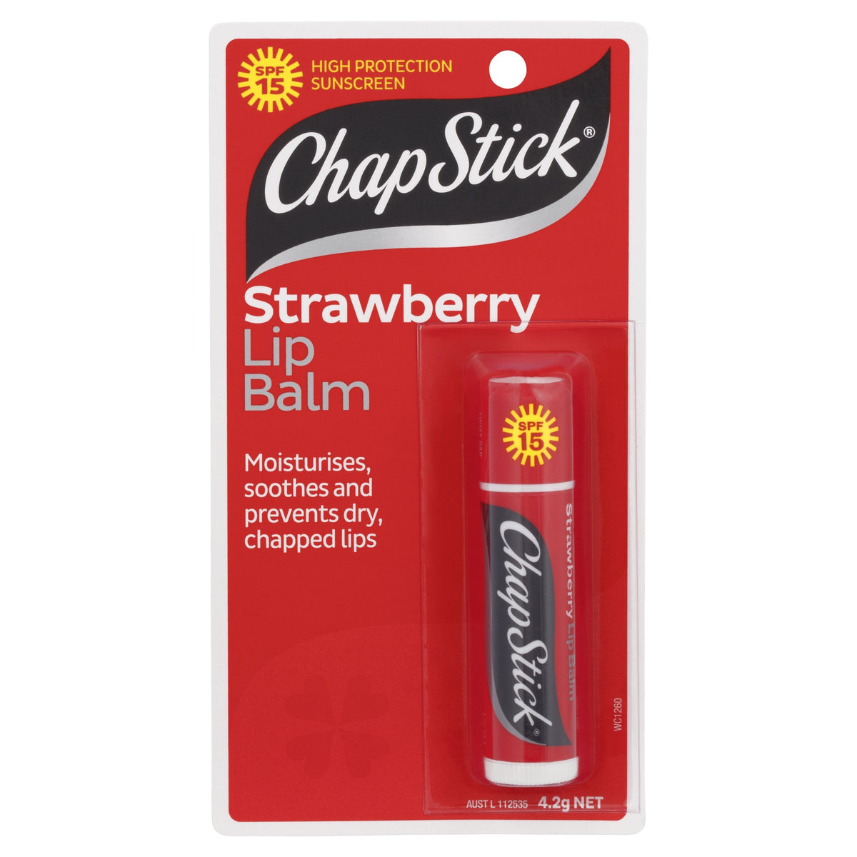 Chapstick Strawberry Lip Balm SPF15  4.2G