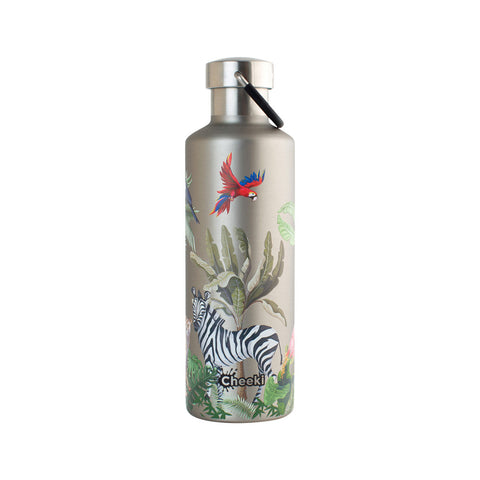 CHEEKI Stainless Steel Bottle Insulated - 3D Jungle 600ml