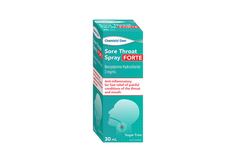 Chemists' Own Sore Throat Spray 30ml