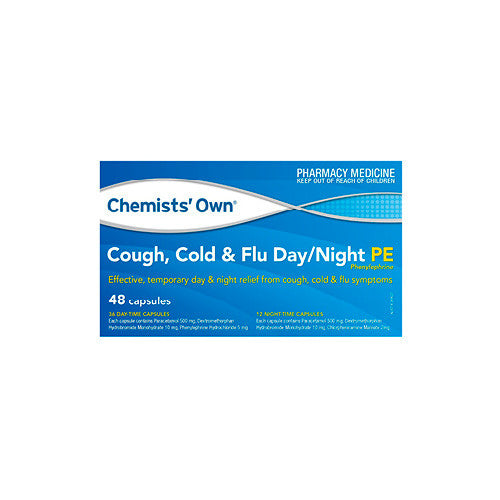 Chemists' Own Cough, Cold & Flu Day/Night PE 48 Capsules