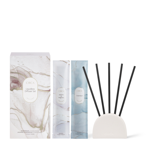 Circa Home Oceanique and Jasmine & Magnolia Liquidless Diffuser Set