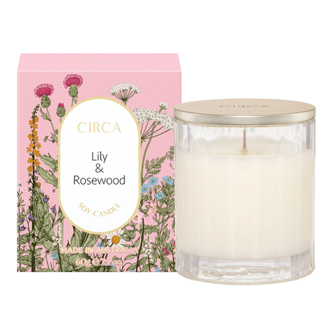 Circa Home Lily & Rosewood Soy Candle 60g Limited Edition