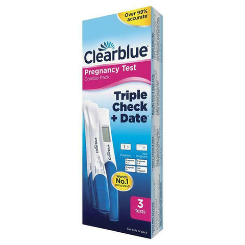 Clearblue Triple Check Combo Pregnancy Tests 3 Pack