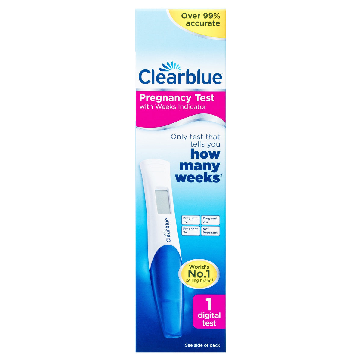 Clearblue Pregnancy Test With Weeks Indicator Kit Of 1 Digital Test