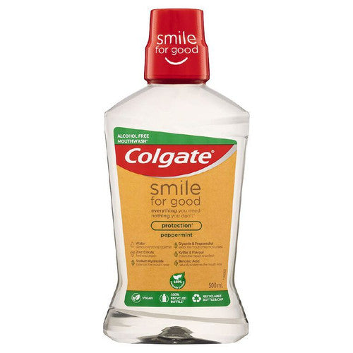 Colgate Smile For Good Protection Mouthwash Peppermint 500ml