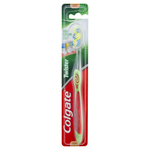 Colgate Twister Deep Cleaning Toothbrush With Spiral Bristles Soft
