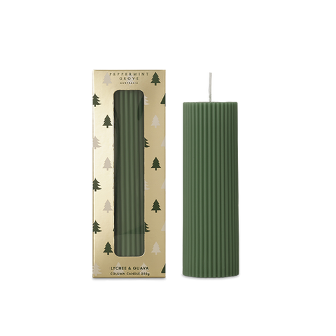 Lychee & Guava Column Candle