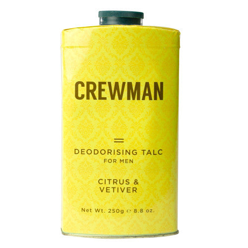 Crewman Mens Deodorising Talc Citrus & Vetiver 250g