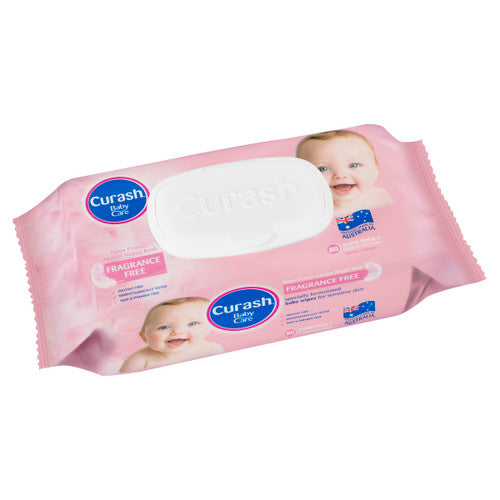 Curash Baby Care Fragrance Free Baby Wipes