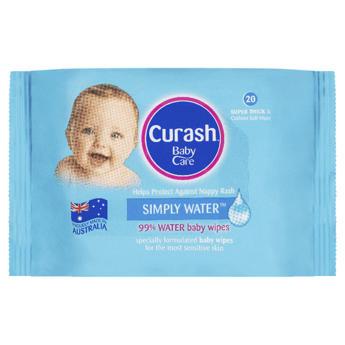 Curash™ Simply Water™ Baby Wipes 20 Pack