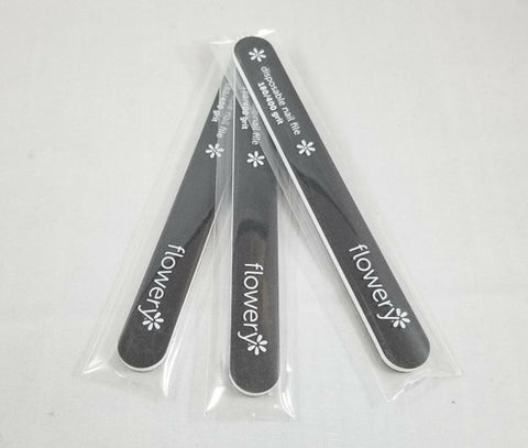 Dateline Black Flowery Disposable Nail File
