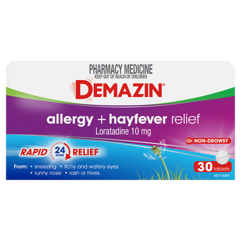 Demazin Allergy + Hayfever Relief 30 Tablets