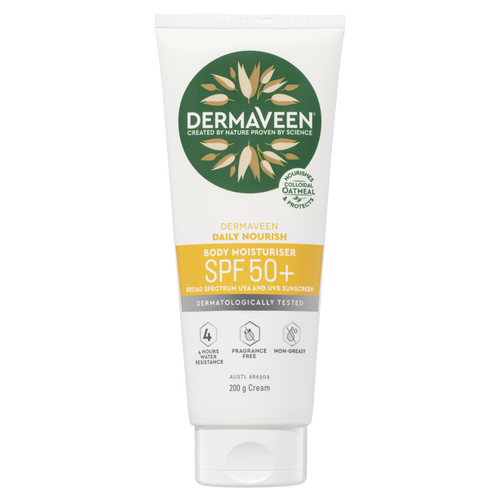 DermaVeen Daily Nourish Body Moisturiser SPF 50+ 200g