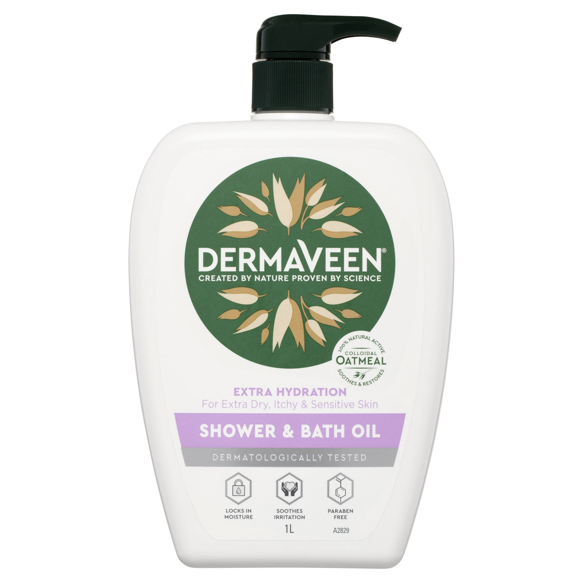 Dermaveen Extra Hydration Shower & Bath Oil For Extra Dry Itchy & Sensitive Skin 1L