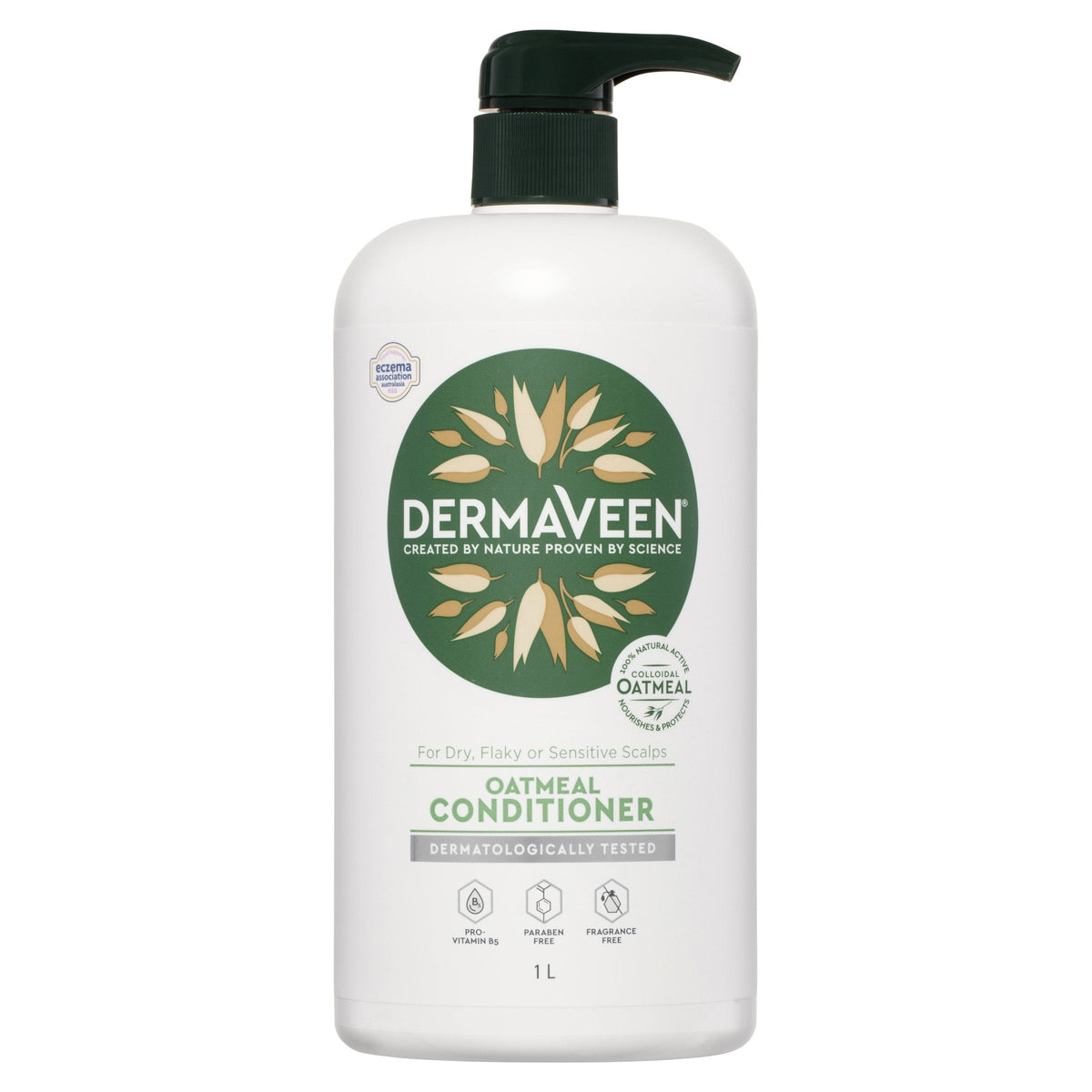 Dermaveen Oatmeal Conditioner For Dry Flaky Or Sensitive Scalps 1L