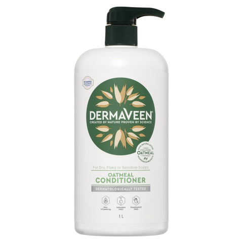 Dermaveen Oatmeal Conditioner For Dry Flaky Or Sensitive Scalps 1L