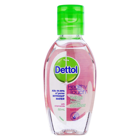Dettol Healthy Touch Liquid Antibacterial Instant Hand Sanitiser Chamomile 50mL