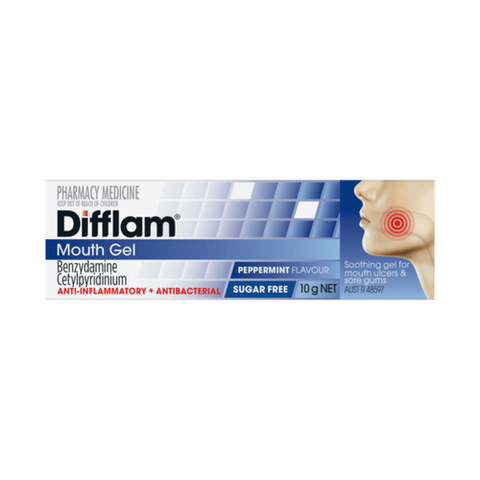 Difflam Mouth Gel Peppermint 10g