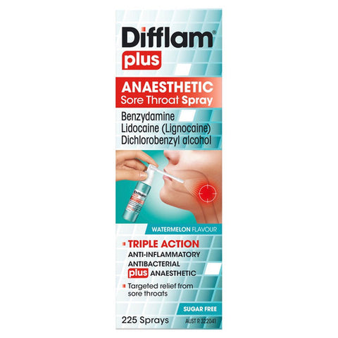 Difflam Strong Difflam Plus Anaesthetic Spray 30mL – OzChemist Australia