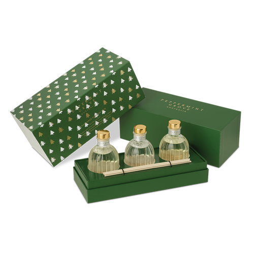 Peppermint Grove Christmas Mini Fragrance Diffuser Trio