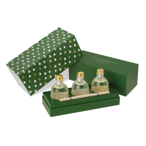 Peppermint Grove Christmas Mini Fragrance Diffuser Trio