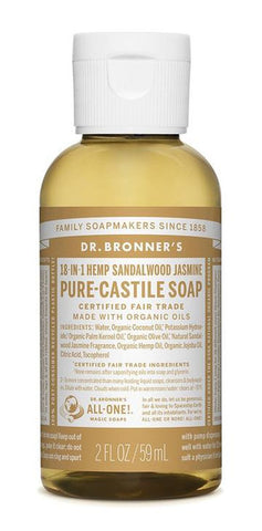 Dr. Bronner Pure-Castile Sandalwood Jasmine Liquid Soap 60ml