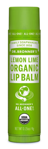 Dr. Bronner's Organic Lemon Lime Lip Balm 4g