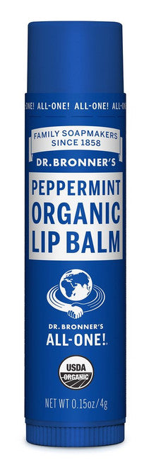 Dr. Bronner's Organic Peppermint Lip Balm 4g