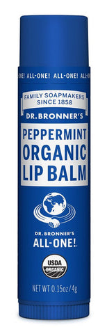 Dr. Bronner's Organic Peppermint Lip Balm 4g
