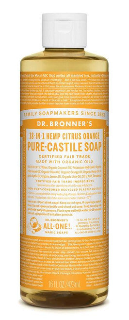Dr. Bronner's Pure-Castile Citrus Orange Liquid Soap 473ml
