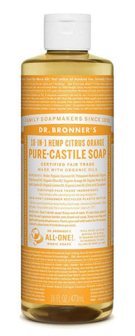 Dr. Bronner's Pure-Castile Citrus Orange Liquid Soap 473ml