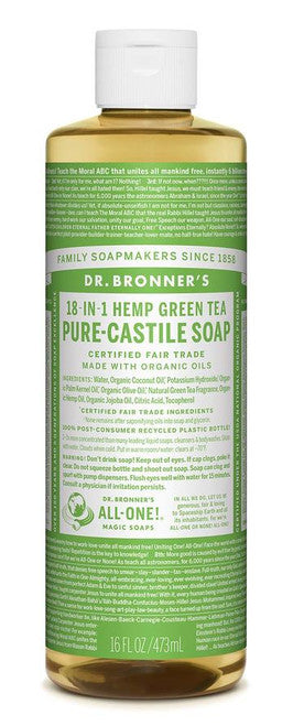 Dr. Bronner's Pure-Castile Green Tea Liquid Soap 473ml