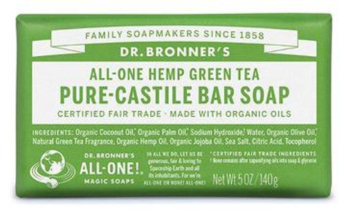 Dr. Bronner's Pure-Castile Green Tree Bar Soap 140g