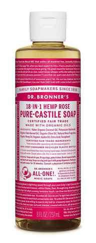 Dr. Bronner's Pure Castile Rose Liquid Soap