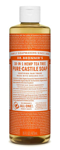 Dr. Bronner's Pure-Castile Tea Tree Liquid Soap 473ml